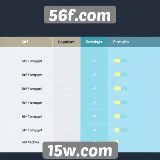 Comparação entre 56f.com e concorrentes do setor