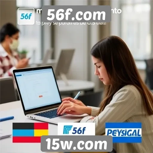Métodos de pagamento disponíveis no 56f.com